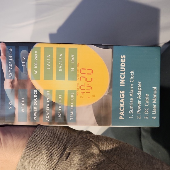 New in box JALL Smart Wake up Light Alarm Clock - Picture 7 of 12